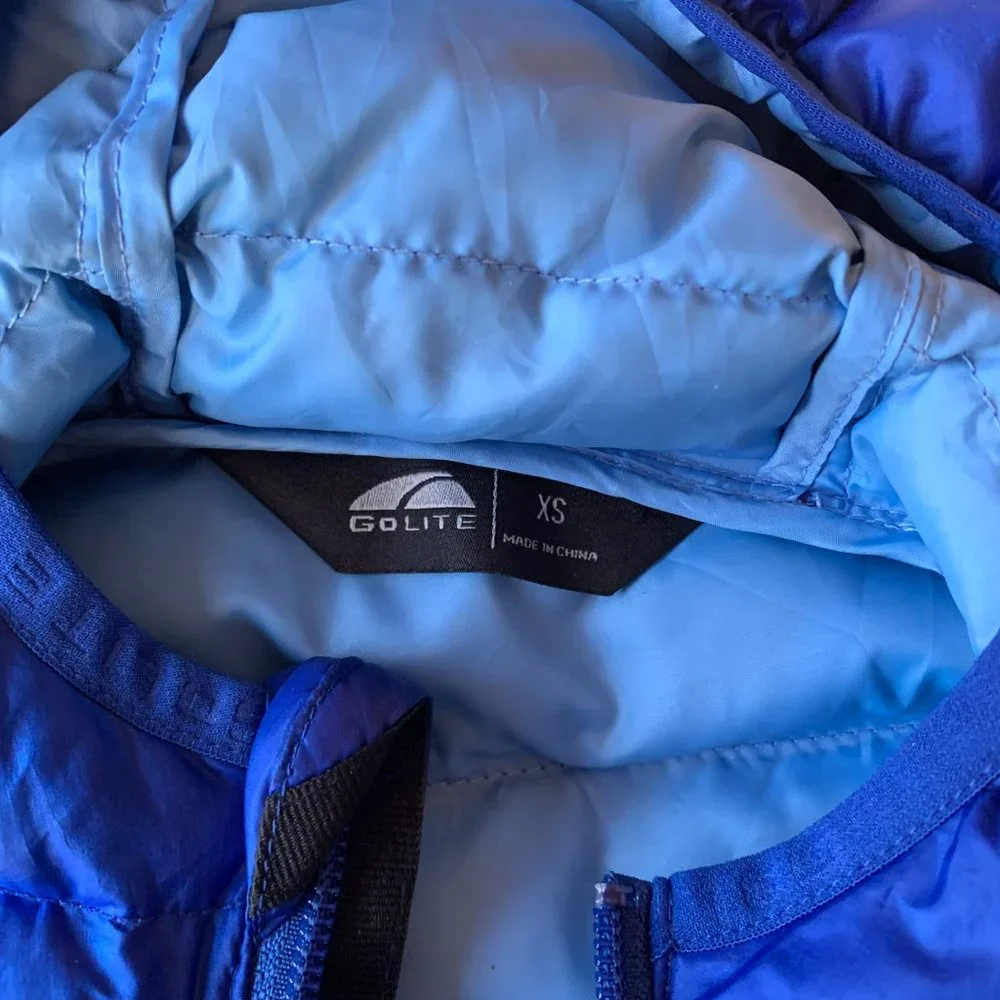 GoLite 800 Fill Pertex Microlight Eco Down Puffer Hoodie Jacket - Picture 4 of 4